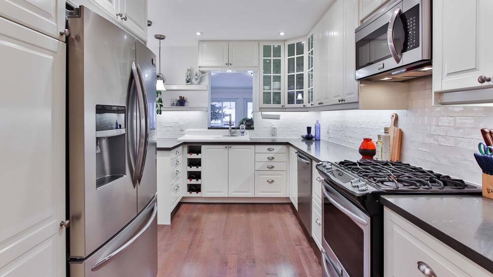 A kitchen with all-new appliances